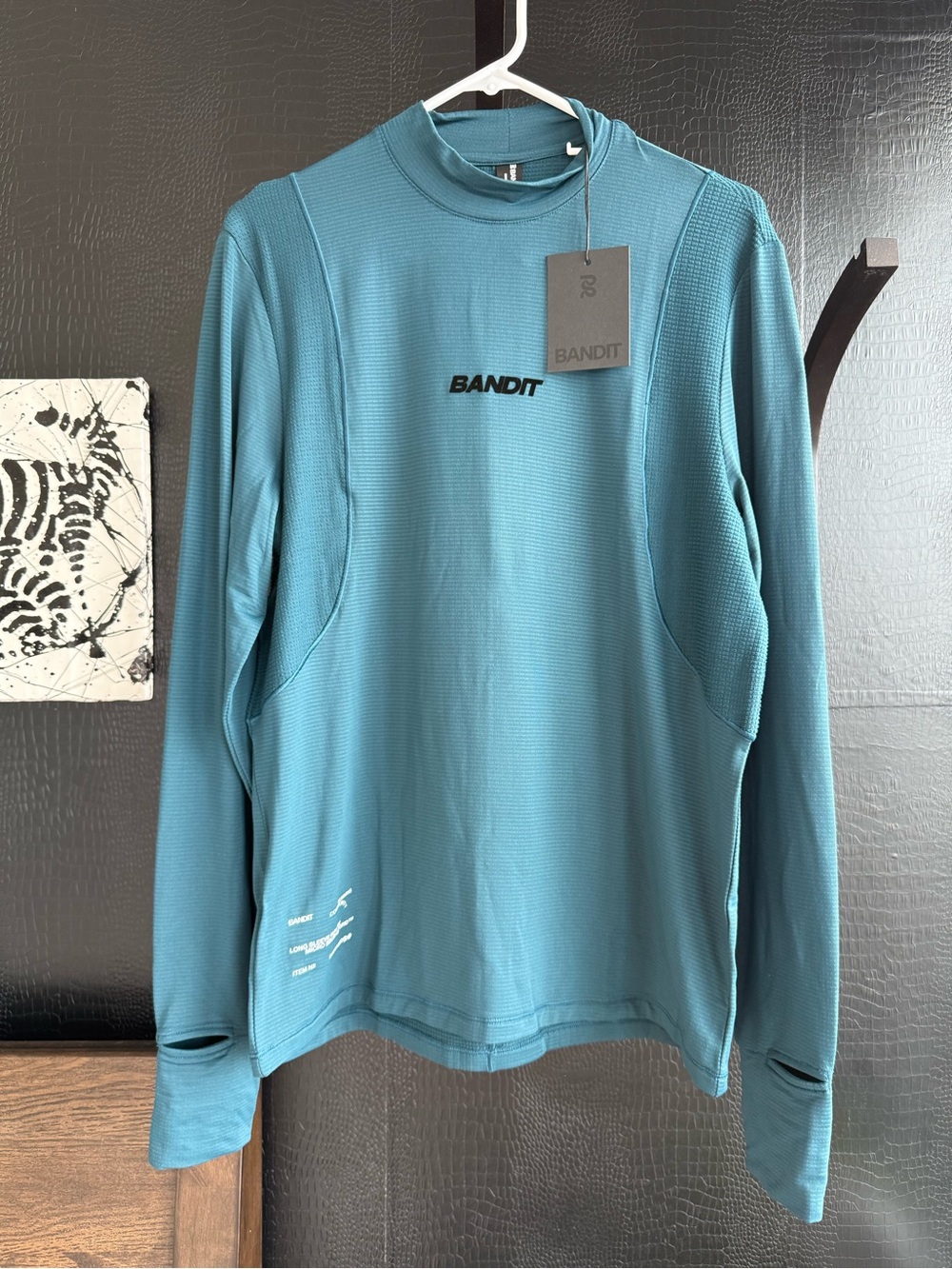 Bandit MEN'S AURAGRID™ MOCKNECK LONG SLEEVE - STORM